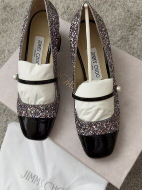 Jimmy Choo Elisa Pumps/Mary Jane Sprinkle Mix